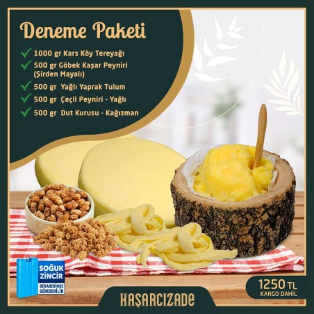 Deneme Paketi – Kars'ın Doğal Lezzetleri | Kaşarcızade