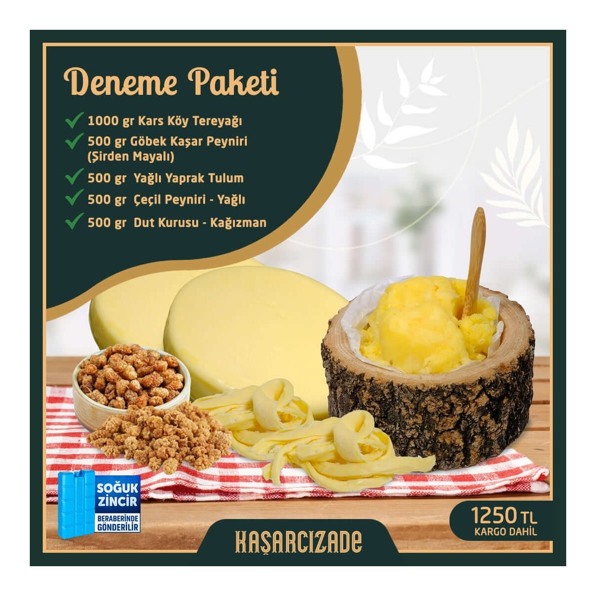 Deneme Paketi – Kars'ın Doğal Lezzetleri | Kaşarcızade