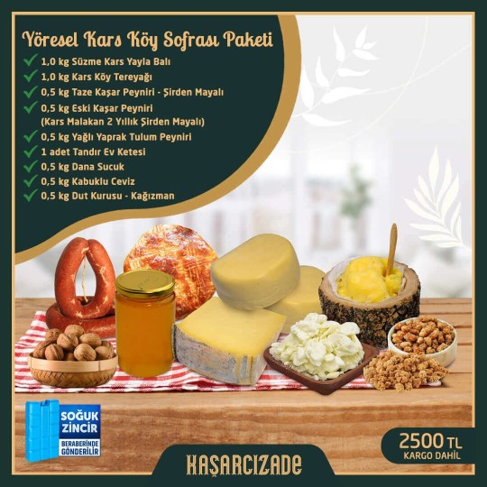 Yöresel Kars Köy Sofrası Paketi Yöresel Kars Köy Sofrası Paketi